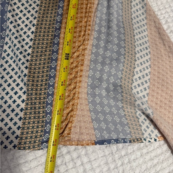 Dress Up Bohemian Wide Leg Pants Colored stripes Size Large - Picture 7 of 7